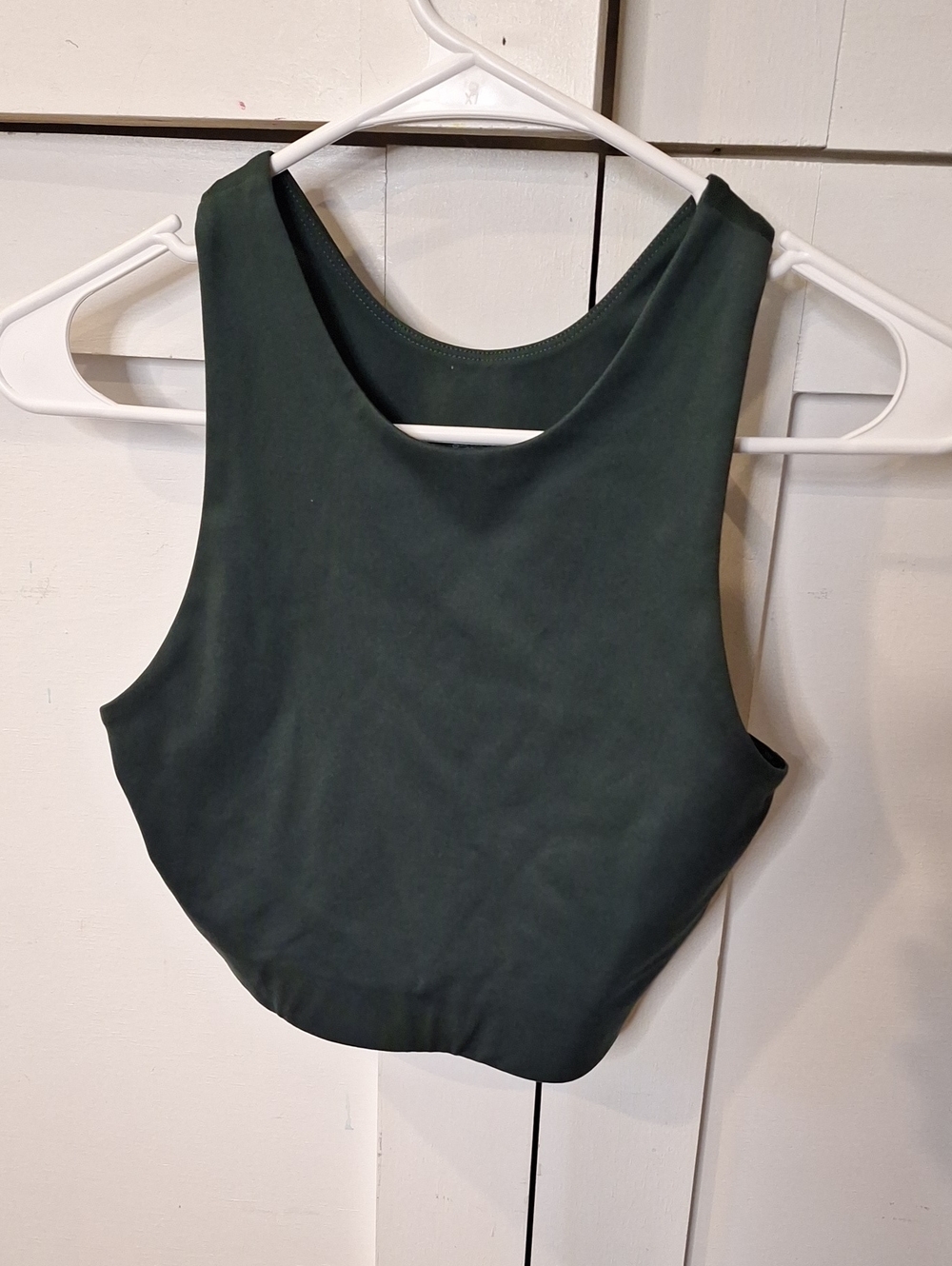 Women’s Forest Green Crop Tank Top